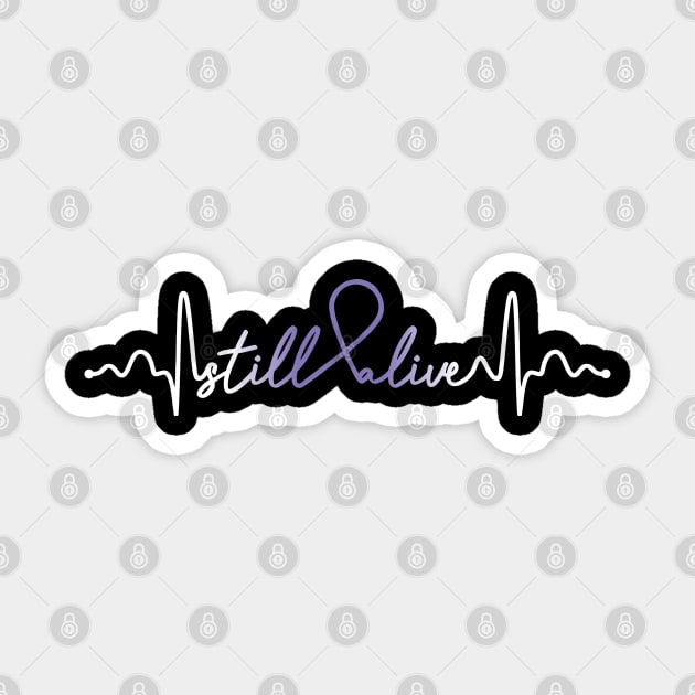 Still Alive- Hodgkins Lymphoma Cancer Gifts Hodgkins Lymphoma Cancer Sticker by AwarenessClub